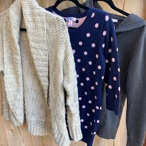 Lot of COZY maternity sweatshirts